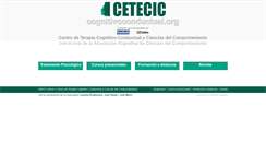 Desktop Screenshot of cognitivoconductual.org
