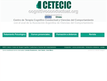 Tablet Screenshot of cognitivoconductual.org